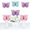 Big Dot of Happiness Beautiful Butterfly - Decorations DIY Floral Baby Shower or Birthday Party Essentials - Set of 20
